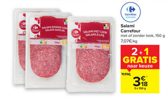 Carrefour Salami Carrefour aanbieding
