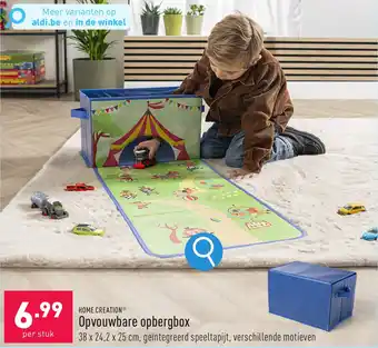 ALDI Opvouwbare opbergbox per stuk aanbieding