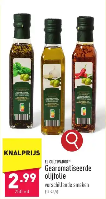 ALDI Gearomatiseerde olijfolie 250ml aanbieding