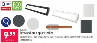 ALDI Ledwandlamp op batterijen per stuk aanbieding