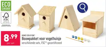 ALDI Bouwpakket voor vogelhuisje per set aanbieding