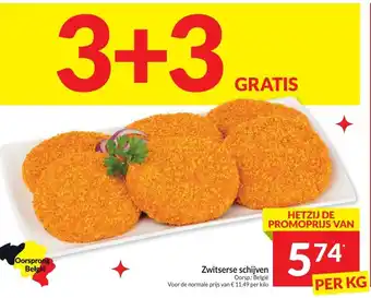 Intermarché Zwitserse schijven per kg aanbieding