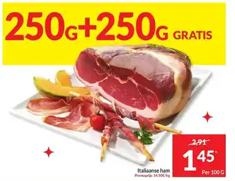 Intermarché Italiaanse ham per 100g aanbieding