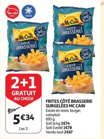 Auchan Frites cote brasserie surgelees mc cain aanbieding