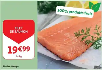 Auchan Filet de saumon le kg aanbieding