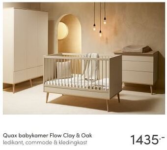 Baby & Tiener Quax babykamer flow clay + oak aanbieding