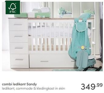 Baby & Tiener Combi ledikant sandy aanbieding