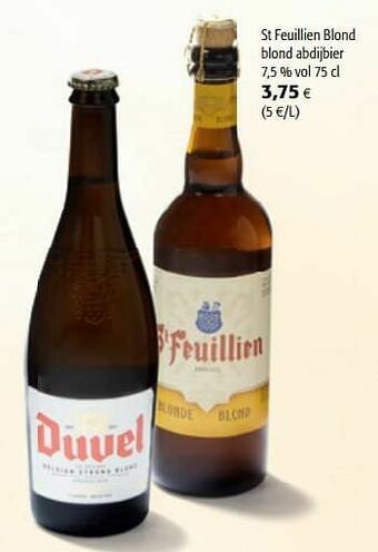 Colruyt St feuillien blond blond abdijbier aanbieding