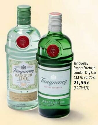 Colruyt Tanqueray export strength london dry gin aanbieding