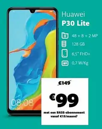 Base Huawei p30 lite aanbieding