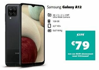 Base Samsung galaxy a12 aanbieding