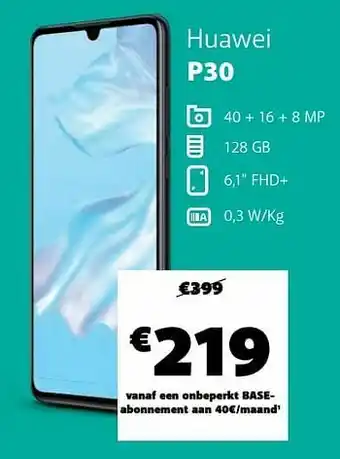 Base Huawei p30 aanbieding