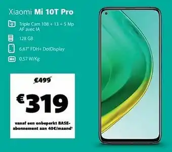 Base Xiaomi mi 10t pro aanbieding