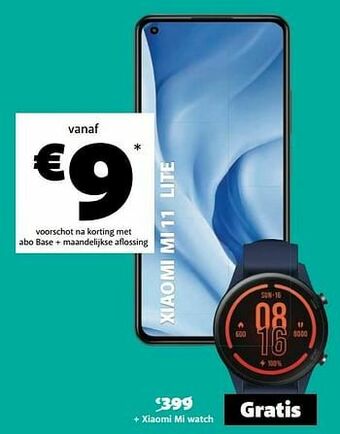 Base Xiaomi mi 11 lite aanbieding