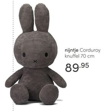 Baby & Tiener Nijntje corduroy knuffel aanbieding