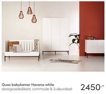 Baby & Tiener Quax babykamer havana white aanbieding