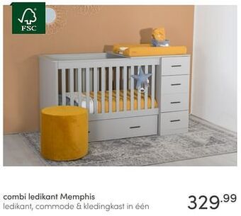 Baby & Tiener Combi ledikant memphis aanbieding