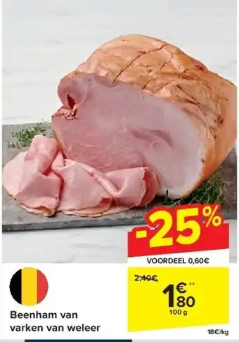 Carrefour Beenham van varken van weleer aanbieding