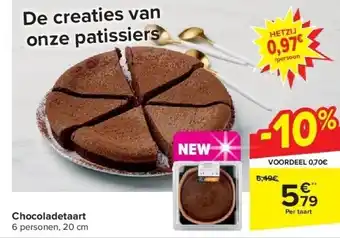 Carrefour Chocoladetaart aanbieding