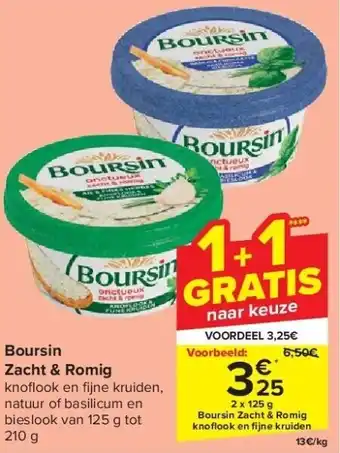 Carrefour Boursin Zacht & Romig aanbieding