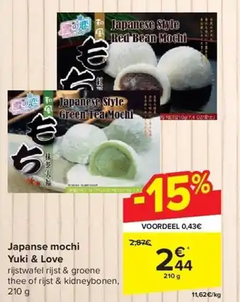Carrefour Japanse mochi Yuki & Love aanbieding