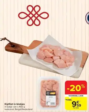 Carrefour Kipfi let in blokjes aanbieding
