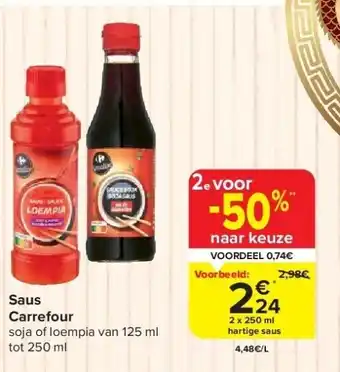 Carrefour Saus Carrefour aanbieding