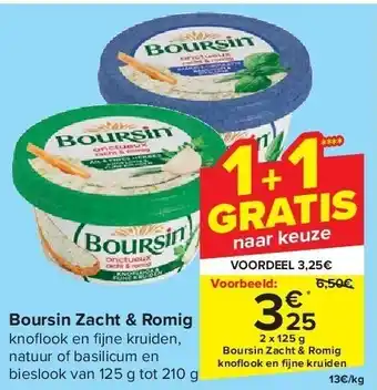 Carrefour Boursin Zacht & Romig aanbieding