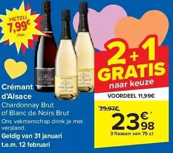 Carrefour Crémant d’Alsace aanbieding