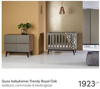 Baby & Tiener Quax babykamer trendy royal oak aanbieding