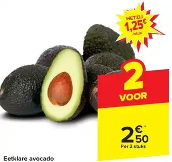 Carrefour Eetklare avocado aanbieding