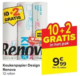 Carrefour Keukenpapier Design Renova aanbieding
