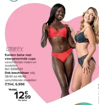 Carrefour Kanten beha met voorgevormde cups aanbieding