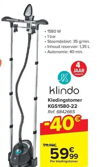 Carrefour Kledingstomer KGS1580-22 aanbieding