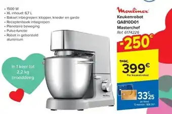 Carrefour Keukenrobot QA810D01 Masterchef aanbieding