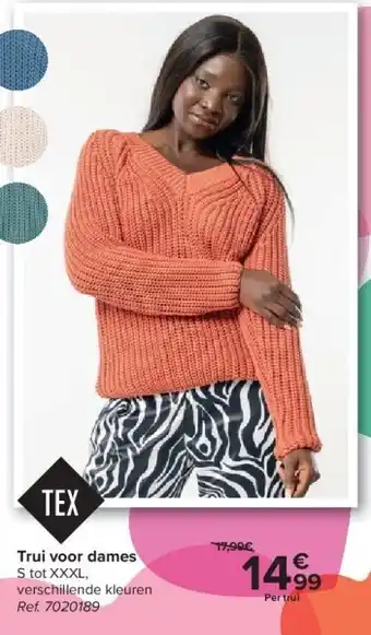 Carrefour Trui voor dames aanbieding