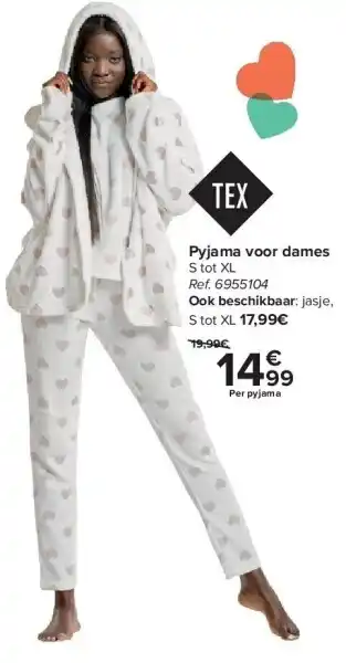 Carrefour Pyjama voor dames aanbieding