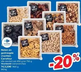 Carrefour Noten en gedroogde vruchten Carrefour aanbieding