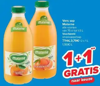 Carrefour Vers sap Materne aanbieding