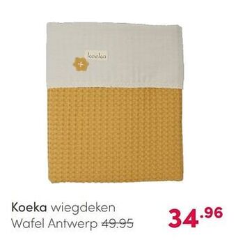 Baby & Tiener Koeka wiegdeken wafel antwerp aanbieding