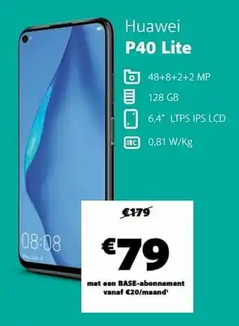 Base Huawei p40 lite aanbieding