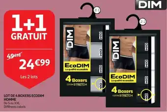 Lot de 4 boxers ecodim