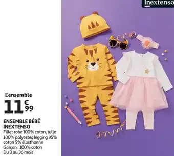 Auchan ENSEMBLE BÉBÉ INEXTENSO aanbieding