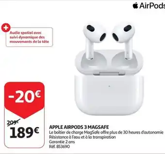 Auchan APPLE AIRPODS 3 MAGSAFE aanbieding