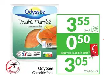 Intermarché Odyssée Gerookte forel 120g aanbieding