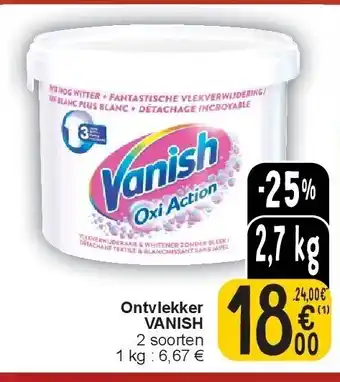 Cora Ontvlekker VANISH aanbieding