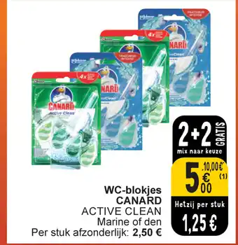 Cora WC-blokjes CANARD aanbieding