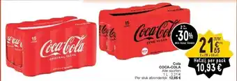 Cora Cola COCA-COLA aanbieding