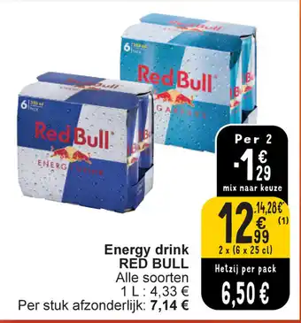 Cora Energy drink RED BULL aanbieding