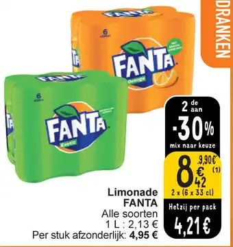 Cora Limonade FANTA aanbieding